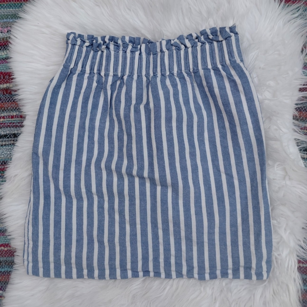 J. Crew Striped Mini Skirt